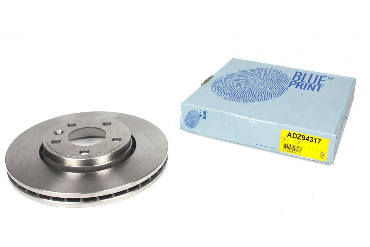 Гальмівний диск передній Renault Trafic II/Opel Vivaro A 2001-2014 ADZ94317 BLUE PRINT, фото 1