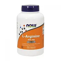 Aргинин Now Foods L-Arginine 500 mg 250 caps