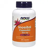 Витамин В8 Инозитол Now Foods Inositol 500 mg 100 caps Нау Фудс