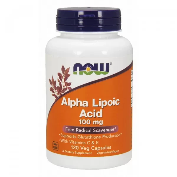 Альфа-ліпоєва кислота Now Foods Alpha Lipoic Acid 100 mg 120 см
