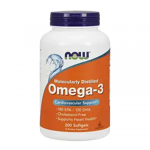 Омега 3 Now Foods Omega 3 1000 мг 200 softgels НАУ