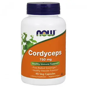 Кордицепс Now Foods Cordyceps 750 mg 90 см caps