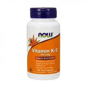 Вітамін К-2 Now Foods Vitamin K-2 100 mcg 100 veg caps