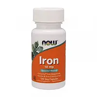 Железо Now Foods Iron 18 mg 120 veg caps