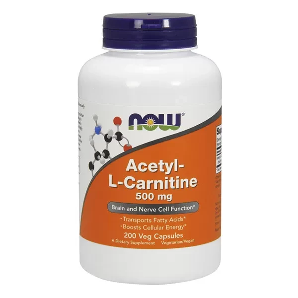 Ацетил Л-Карнітін Now Foods Acetyl-L-Carnitine 500 200 veg caps