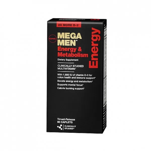 Вітаміни для чоловіків GNC Mega Men Energy & Metabolism 90 caplets