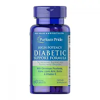 Витамины для людей с диабетом Puritan's Pride Diabetic high potency support formula 60 caplets