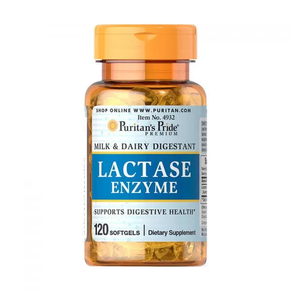 Фермент лактазу Puritan's Pride Super Lactase Enzyme 125 mg 120 softgels