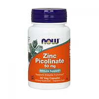 Пиколинат цинка Now Foods Zinc Picolinate 50 mg 60 caps нау фудс