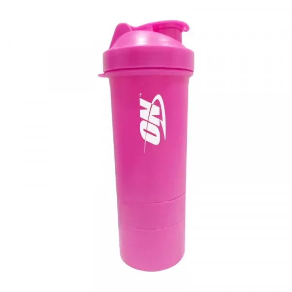 Шейкер Optimum Nutrition Shaker ON 3 in 1 with metal ball 600 ml pink