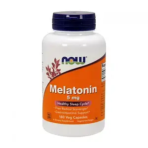 Мелатонін New Foods Melatonin 5 mg 180 caps Нау Фудс