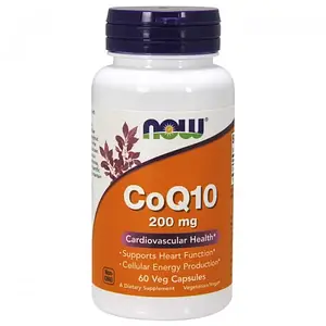 Коензим Q10 Now Foods CoQ10 200 mg 60 кап.