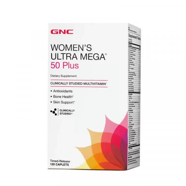 Вітаміни для жінок 50+ GNC Women`s Ultra Mega 50 Plus 120 caps