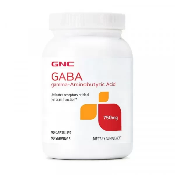 Гамма-аміномасляна Кислота GNC GABA 750 mg 90 caps