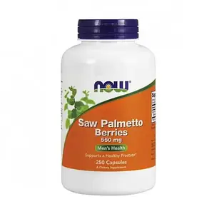 Зі Пальметто Ягоди Now Foods Saw Palmetto Berries 550 mg 250 caps