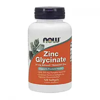 Цинк Now Foods Zinc Glycinate 30 mg 120 softgels нау фудс