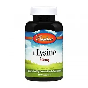 Лізин Carlson Labs L-Lysine 500 mg 100 caps