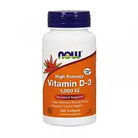 Витамин Д3 Now Foods Vitamin D3 1000 IU 360 softgels