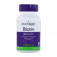 Биотин Natrol Biotin 1 000 mcg 100 tab