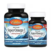 Омега 3 Carlson Labs Super Omega 3 100+30 softgels