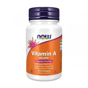 Вітамін А Now Foods Vitamin A 25000 IU 250 softgels