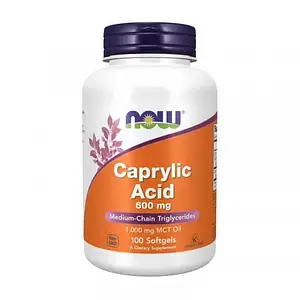 Каприлова кислота Now Foods Caprylic Acid 100 sgels