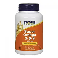 Омега Now Foods Super Omega 3 6 9 1200 mg 90 softgels