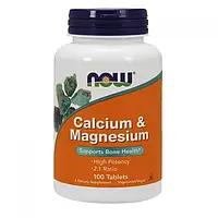 Кальций и Магний Now Foods Calcium & Magnesium 100 tabs