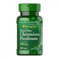 Хром пиколинат Puritan's Pride Chromium Picolinate 200 mcg Yeast Free 100 tablets