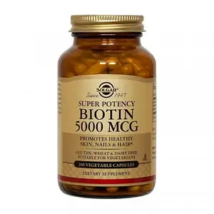 Біотин Solgar Biotin 5000 mcg 100 veg caps