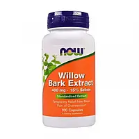 Белая Кора Ивы Now Foods Willow Bark Extract 400 mg 100 caps