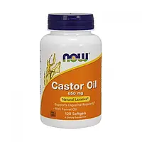 Касторовое масло Now Foods Castor Oil 650 mg 120 softgels