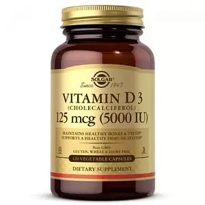 Вітамін Д3 Solgar Vitamin D3 5000 IU 120 кап.