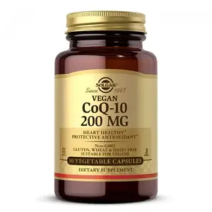 Коензим Q10 Solgar CoQ-10 200мг vegan 30 veg caps
