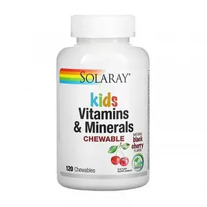 Вітаміни для дітей Solaray Kids Vitamins & Minerals 60 chewables