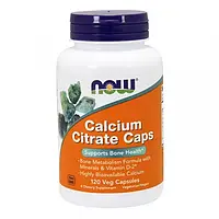 Цитрат кальция Now Foods Calcium Citrate Caps 120 veg caps