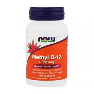 Вітамін В12 метилкобаламін Now Foods Methyl B-12 5000 mсg 120 Lozenges