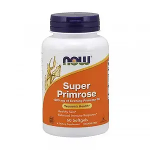 Олія вечірньої примули Now Foods Super Primrose 1300 mg of Evening Primrose Oil 60 softgels