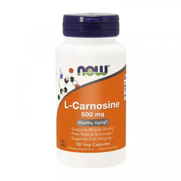Карнозин Now Foods L-Carnosine 500 mg 50 veg caps