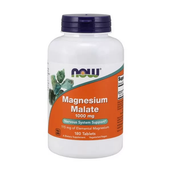 Малат магнію Now Foods Magnesium Malate 180 tab