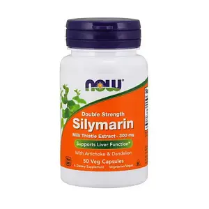 Розторопша плямиста, Силімарін Silymarin Milk Thistle Extract 300 mg 50 veg caps