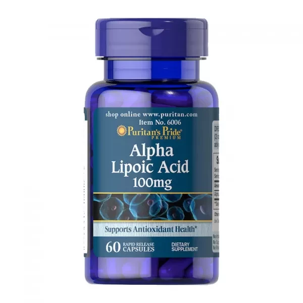 Альфа-ліпоєва кислота Puritan's Pride Alpha Lipoic Acid 100 mg 60 caps