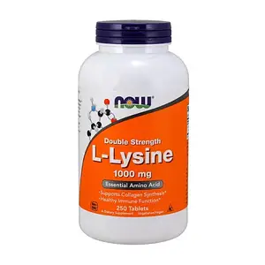 Лізін Now Foods L-Lysine 1000 mg 250 tab Нау Фудс
