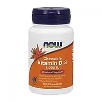 Витамин Д3 Now Foods Vitamin D3 1000 IU Chewable 180 chewables