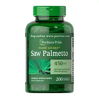 Со Пальметто Puritan's Pride Saw Palmetto 450 mg 200 caps