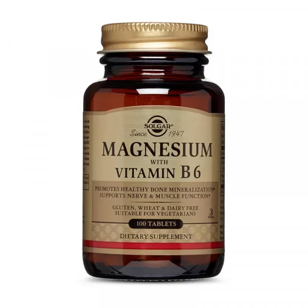 Магній В6 Solgar Magnesium with Vitamin B6 100 tab