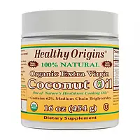 Кокосовое масло Healthy Origins Coconut Oil Extra Virgil 454 g