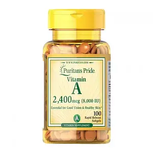 Вітамін А Puritan's Pride Vitamin A 2400 mcg 100 softgels