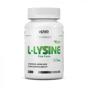 Лізин VP Lab L-Lysine 1000 mg 90 caplets