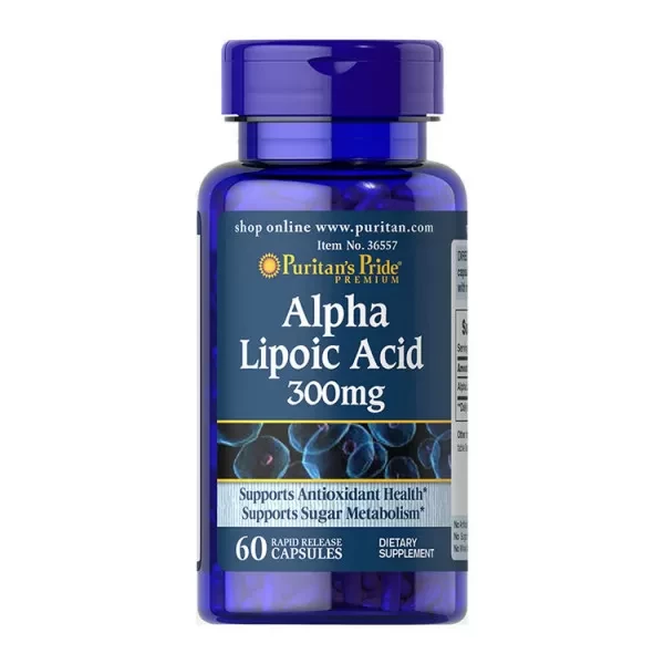 Альфа-ліпоєва кислота Puritan's Pride Alpha Lipoic Acid 300 mg 60 caps